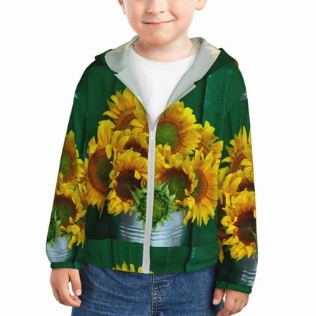 Lukts Sunflowers in Bucket Print Children s Long-Sleeved Sun Protection Clothing Hooded Sweatshirts for Boys and Girls Outdoor Sports-3 Years
Lukts Sunflowers in Bucket Print Children s Long-Sleeved Sun Protection Clothing Hooded Sweatshirts for Boys and Girls Outdoor Sports-3 Years