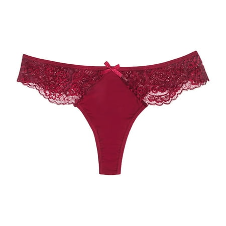 Tosmy Panties For Women Summer Bow Lace Edge Thong Traceless Seamless Solid Color Women Panties Low Waist Large Size Women Panties Womens Underwear
Tosmy Panties For Women Summer Bow Lace Edge Thong Traceless Seamless Solid Color Women Panties Low Waist Large Size Women Panties Womens Underwear