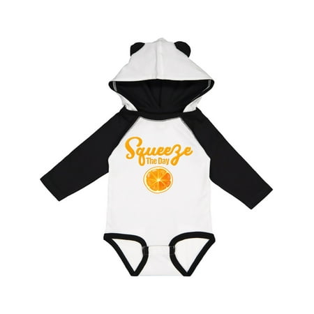 Inktastic Orange Squeeze The Day Gift Baby Boy or Baby Girl Long Sleeve Bodysuit