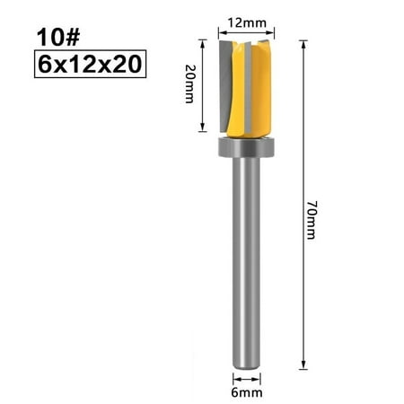 BCLONG 1pc 6mm Shank Router Bit Wood Carving Template Trim Straight End Milling Cutter
BCLONG 1pc 6mm Shank Router Bit Wood Carving Template Trim Straight End Milling Cutter