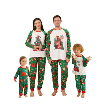 Paille Women Men Kids Long Sleeve Soft Matching Family Pajamas Set Xmas Pjs Holiday Sleepwear Crew Neck Christmas PJ Sets Nightwear Green Baby 12-18M
Paille Women Men Kids Long Sleeve Soft Matching Family Pajamas Set Xmas Pjs Holiday Sleepwear Crew Neck Christmas PJ Sets Nightwear Green Baby 12-18M