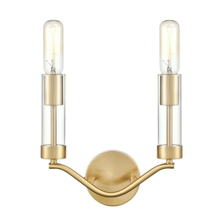 Elk Home Celsius 11 High 2-Light Sconce - Satin Brass