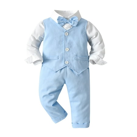 EUMODR Clothing Summer Baby Boy Toddler Boys Long Sleeve T Shirt Tops Vest Coat Pants Child Kids Gentleman Outfits
EUMODR Clothing Summer Baby Boy Toddler Boys Long Sleeve T Shirt Tops Vest Coat Pants Child Kids Gentleman Outfits