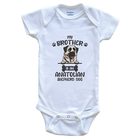 My Brother Is An Anatolian Shepherd Dog Cute Dog Breed Baby Bodysuit 0-3 Months White
My Brother Is An Anatolian Shepherd Dog Cute Dog Breed Baby Bodysuit 0-3 Months White