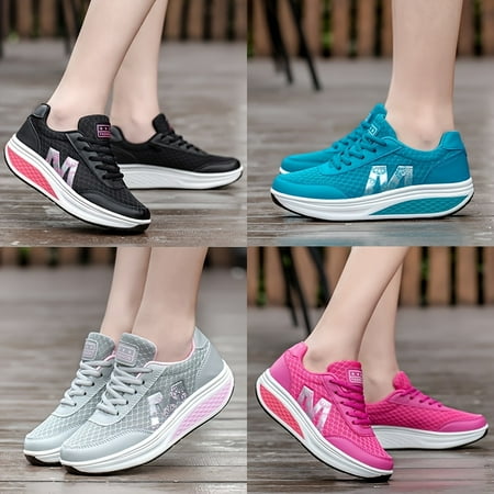 Breathable Mesh Wedge Sneakers Comfort Thick Sole Lace Up Running Sports Shoes Women s Footwear
Breathable Mesh Wedge Sneakers Comfort Thick Sole Lace Up Running Sports Shoes Women s Footwear