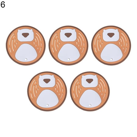 Baiwo 5Pcs Universal Placemat Anti-Slip Cartoon PVC Decorative Flexible Insulation Mat for Kitchen
Baiwo 5Pcs Universal Placemat Anti-Slip Cartoon PVC Decorative Flexible Insulation Mat for Kitchen