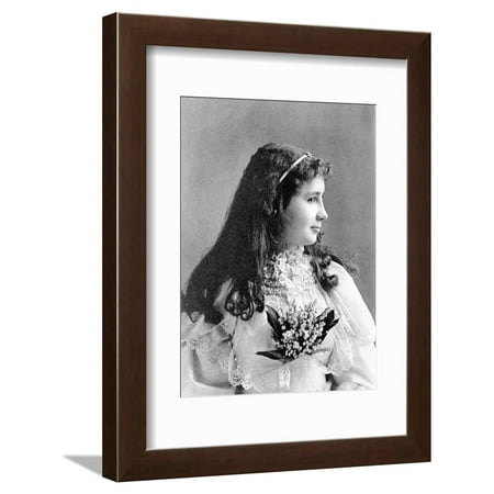 Helen Keller, 1893 Framed Print Wall Art