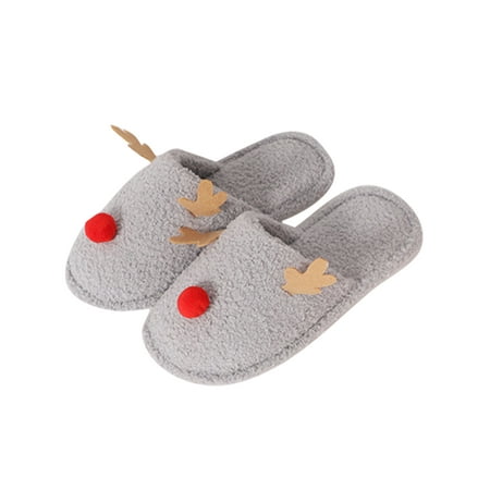 Woobling Unisex Lightweight Winter Warm Slippers Deer House Shoes Bedroom Comfort Plush Lining Grey 8.5-9
Woobling Unisex Lightweight Winter Warm Slippers Deer House Shoes Bedroom Comfort Plush Lining Grey 8.5-9