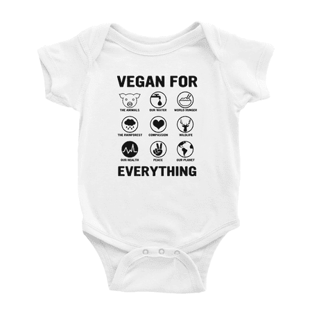 Vegan For Everything Cute Baby Romper Newborn Clothes
