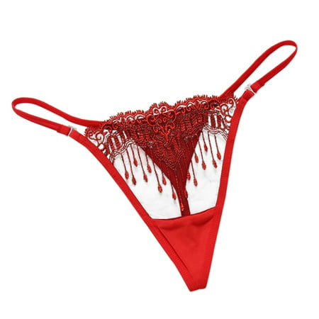 YUEHAO Womens Underwear Embroidered Women s Underwear Hot Transparent Low-Waisted Hollow Thong (Red)
YUEHAO Womens Underwear Embroidered Women s Underwear Hot Transparent Low-Waisted Hollow Thong (Red)