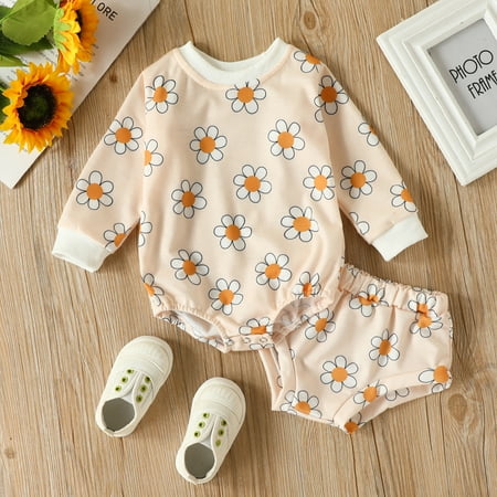 ZMHEGW Toddler Fall Outfits Baby Girls Cotton Flower Print Floral Autumn Long Sleeve Shorts Romper Bodysuit Set Clothes Outfits Set
ZMHEGW Toddler Fall Outfits Baby Girls Cotton Flower Print Floral Autumn Long Sleeve Shorts Romper Bodysuit Set Clothes Outfits Set
