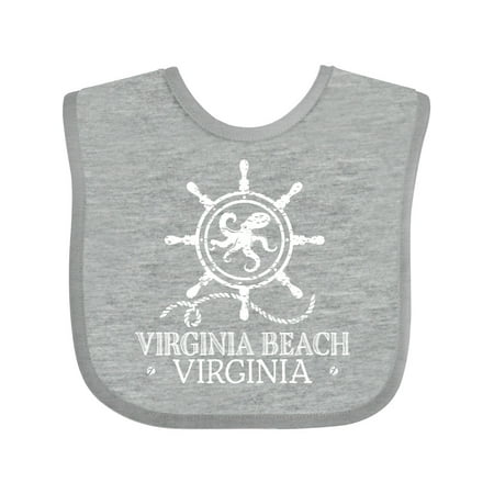 Inktastic Virginia Beach VA Nautical Gift Baby Boy or Baby Girl Bib