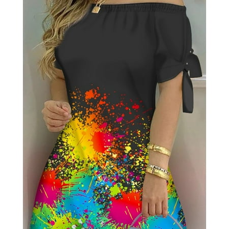 TFFR Female Casual Dress Summer Striped Off Shoulder Short Sleeve One-Piece for Ladies S/M/L/XL/XXL/XXXL
TFFR Female Casual Dress Summer Striped Off Shoulder Short Sleeve One-Piece for Ladies S/M/L/XL/XXL/XXXL