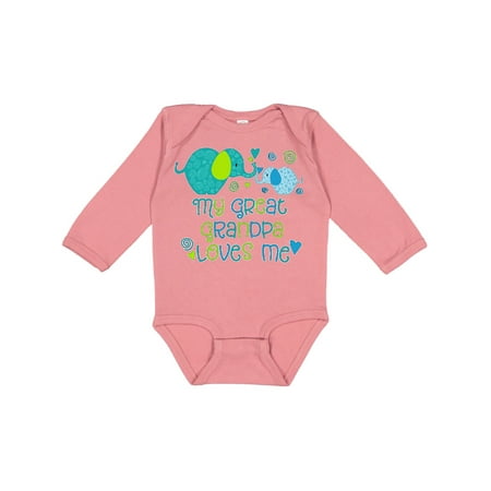 Inktastic My Great Grandpa Loves Me- Cute Elephants Gift Baby Boy or Baby Girl Long Sleeve Bodysuit
Inktastic My Great Grandpa Loves Me- Cute Elephants Gift Baby Boy or Baby Girl Long Sleeve Bodysuit