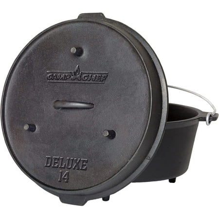 Camp Chef 12 Qt Seasoned Cast Iron Dutch Oven