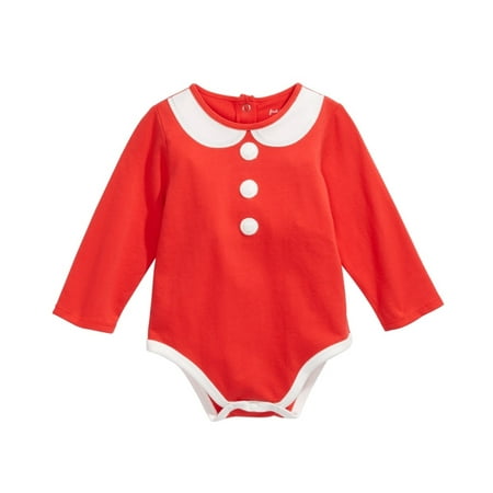 First Impressions Kid s Baby Girls Mrs. Claus Bodysuit Red Size 6-9