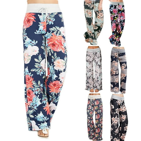 Taluosi Women Elastic Floral Print Casual Loose Drawstring Harem Pants Wide Leg Trousers
Taluosi Women Elastic Floral Print Casual Loose Drawstring Harem Pants Wide Leg Trousers