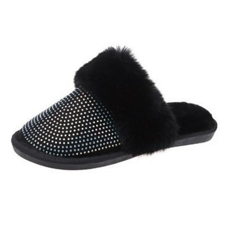 Jikolililili Outdoor Women Plush Rhinestone Wool Drag Warm Slippers and Comfortable Flat Shoe Winter Slippers for Women Outdoor
Jikolililili Outdoor Women Plush Rhinestone Wool Drag Warm Slippers and Comfortable Flat Shoe Winter Slippers for Women Outdoor