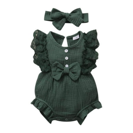 HOTWINTER Toddler Baby Girl Ruffled Sleeveless Romper Casual Summer Jumpsuit Cotton Polyester Clothes
HOTWINTER Toddler Baby Girl Ruffled Sleeveless Romper Casual Summer Jumpsuit Cotton Polyester Clothes