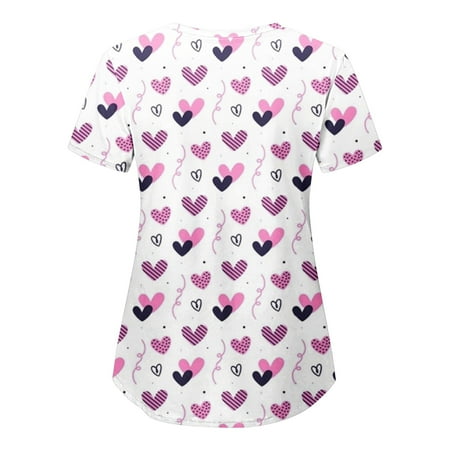 Cakiesky Scrub Tops for Women Quick Dry V Neck Nurse Uniforms Purple XXL 
Cakiesky Scrub Tops for Women Quick Dry V Neck Nurse Uniforms Purple XXL