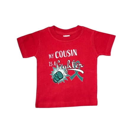 Inktastic Ovarian Cancer Awareness My Cousin is a Fighter Gift Baby Boy or Baby Girl T-Shirt
Inktastic Ovarian Cancer Awareness My Cousin is a Fighter Gift Baby Boy or Baby Girl T-Shirt