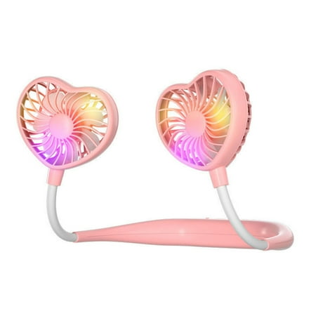 Electric Hanging Neck Fan Mini Portable USB Charging Hearts Lazy Sports Fan LED Light Pink
Electric Hanging Neck Fan Mini Portable USB Charging Hearts Lazy Sports Fan LED Light Pink