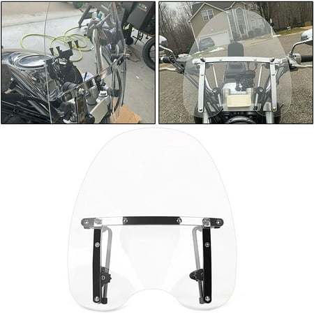 Kojem Clear Motorcycle Windshield Windscreen For Harley Davidson