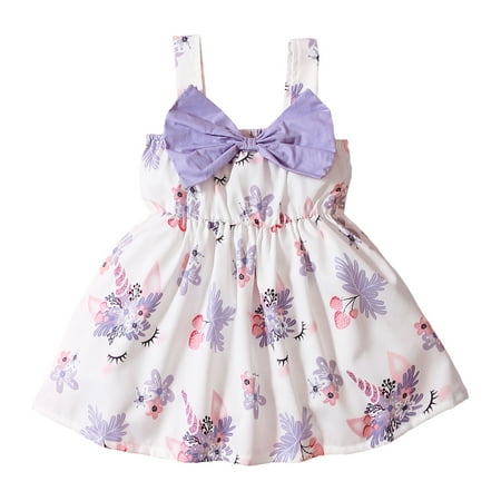 KIMI BEAR Infant Girls Dress 12 Months Infant Girls Summer Dress 18 Months Infant Girls Sweet Unicorn Floral Print Bow Sling Dress Purple
KIMI BEAR Infant Girls Dress 12 Months Infant Girls Summer Dress 18 Months Infant Girls Sweet Unicorn Floral Print Bow Sling Dress Purple