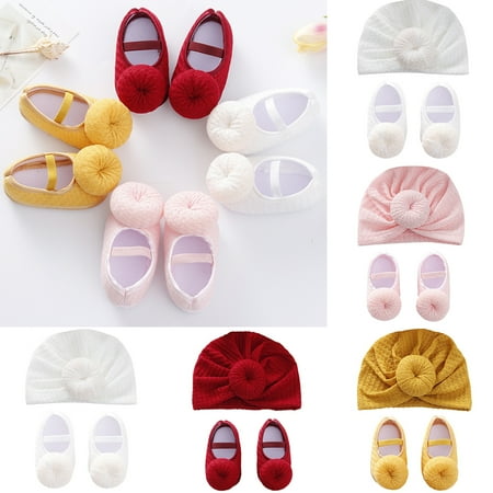 Baby Girl Shoes Soft Sole Newborn Infant Mary Jane Flats Princess Wedding Dress Shoes + Knit Cap
Baby Girl Shoes Soft Sole Newborn Infant Mary Jane Flats Princess Wedding Dress Shoes + Knit Cap