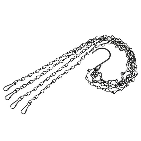 Uxcell Hanging Chains 58cm Extension Link 4 Point Holder with S Shaped Hook Black 4 Pack
Uxcell Hanging Chains 58cm Extension Link 4 Point Holder with S Shaped Hook Black 4 Pack