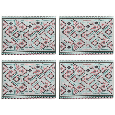 ✪ 4Pcs/Set Bohemian Colorful Geometric Stripes Placemat Washable Waterproof Heat Resistant Woven Table Mat for Dining Kitchen Holiday Decoration
✪ 4Pcs/Set Bohemian Colorful Geometric Stripes Placemat Washable Waterproof Heat Resistant Woven Table Mat for Dining Kitchen Holiday Decoration