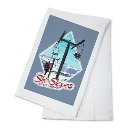 Big Sky Montana Ski the Slopes Ski Lift Day Scene Contour (100% Cotton Tea Towel Decorative Hand Towel Kitchen and Home)
Big Sky Montana Ski the Slopes Ski Lift Day Scene Contour (100% Cotton Tea Towel Decorative Hand Towel Kitchen and Home)