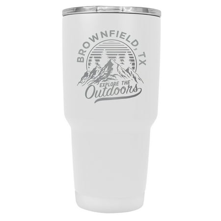 Brownfield Texas Souvenir Laser Engraved 24 oz Insulated Stainless Steel Tumbler White White.
Brownfield Texas Souvenir Laser Engraved 24 oz Insulated Stainless Steel Tumbler White White.