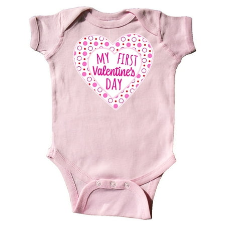 Inktastic My First Valentine s Day Pink Heart and Dots Gift Baby Boy or Baby Girl Bodysuit
Inktastic My First Valentine s Day Pink Heart and Dots Gift Baby Boy or Baby Girl Bodysuit