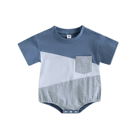 Musuos Baby Boys Girls Bubble Romper Oversized Color Block Short Sleeve Onesie Bodysuit
Musuos Baby Boys Girls Bubble Romper Oversized Color Block Short Sleeve Onesie Bodysuit