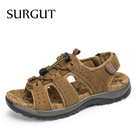 SURGUT Hot Sale New Fashion Summer Leisure Beach Men Shoes High Quality Leather Sandals The Big Yards Men s Sandals Size 38-48
SURGUT Hot Sale New Fashion Summer Leisure Beach Men Shoes High Quality Leather Sandals The Big Yards Men s Sandals Size 38-48