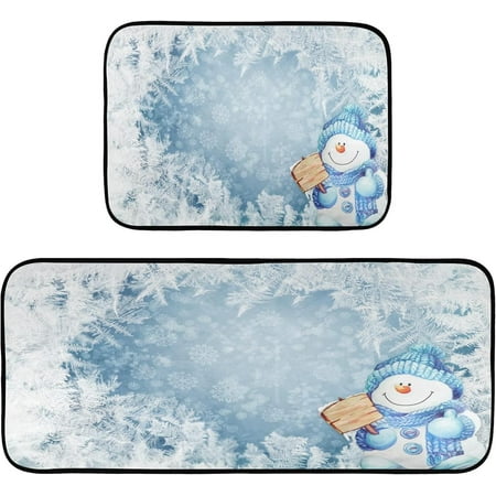 Hyjoy 19.7 x47.2 +19.7 x27.6 Snowman 2 Pieces Kitchen Rug Cushioned Anti-Fatigue Kitchen Rugs Set for Home Office Laundry
Hyjoy 19.7 x47.2 +19.7 x27.6 Snowman 2 Pieces Kitchen Rug Cushioned Anti-Fatigue Kitchen Rugs Set for Home Office Laundry