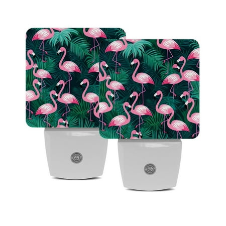 LED Night Light Lamp with Smart Sensor Dusk to Dawn Sensor 2-Pack for Bedroom Bathroom Hallway White 0.5W Plug-in Flamingo Cartoon Leaves Tropical Summer
LED Night Light Lamp with Smart Sensor Dusk to Dawn Sensor 2-Pack for Bedroom Bathroom Hallway White 0.5W Plug-in Flamingo Cartoon Leaves Tropical Summer