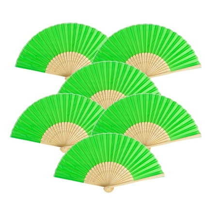 Thy Collectibles Pack of 6 Handheld Paper and Bamboo Folding Fans for Wedding Party Church Festivals Home and DIY Decoration (Green)
Thy Collectibles Pack of 6 Handheld Paper and Bamboo Folding Fans for Wedding Party Church Festivals Home and DIY Decoration (Green)