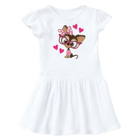 Inktastic Valentines Gifts for Chihuahua Lover Gift Toddler Girl Dress