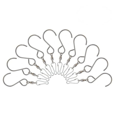 Guichaokj 10pcs Swivel S Hanging Hooks Clips for Wind Spinners Wind Chimes Garden
Guichaokj 10pcs Swivel S Hanging Hooks Clips for Wind Spinners Wind Chimes Garden