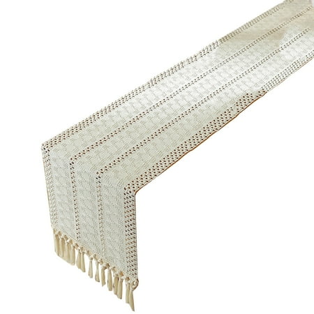 Hand-woven Hollow Tassel Table Runner Tablecloth Cotton And Linen Wedding Decor- Kitchen Dining & Bar
Hand-woven Hollow Tassel Table Runner Tablecloth Cotton And Linen Wedding Decor- Kitchen Dining & Bar