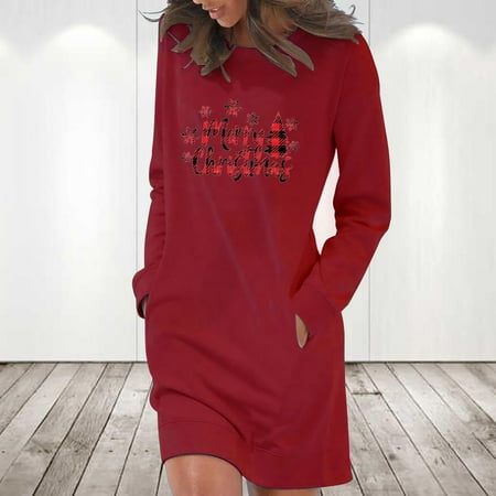 jsaierl Sweatshirt Dress Women Christmas Long Sleeve Winter Dresses Holiday Print Shirt Dress Casual Bodycon Dresses Christmas Gift for Teen Girls
jsaierl Sweatshirt Dress Women Christmas Long Sleeve Winter Dresses Holiday Print Shirt Dress Casual Bodycon Dresses Christmas Gift for Teen Girls