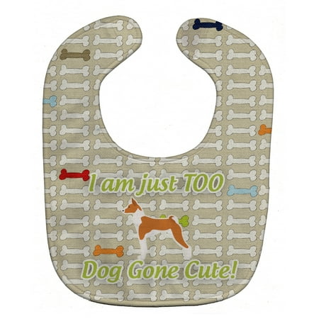 Carolines Treasures BB6579BIB Basenji Dog Gone Cute Baby Bib 10 x 13 multicolor