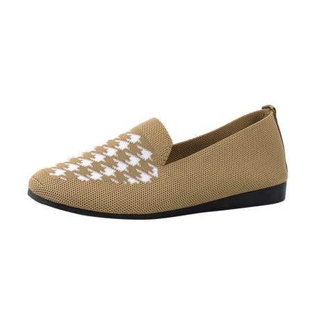 DVKOVI Comfort Shoes for Women Ladies Fashion Breathable Mesh Round Toe Flat Bottomed Casual Sports Shoes Casual Loafers for Women Women Flats Shoes Dressy Brown 41
DVKOVI Comfort Shoes for Women Ladies Fashion Breathable Mesh Round Toe Flat Bottomed Casual Sports Shoes Casual Loafers for Women Women Flats Shoes Dressy Brown 41