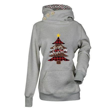 Irregular Button Collar Christmas Hoodie for Womens Casual Long Sleeve Printing Pullover Solid Hoody with Pocket Trendy Comfy Outerwear Sweatshirt Top for Women & Teen Girls
Irregular Button Collar Christmas Hoodie for Womens Casual Long Sleeve Printing Pullover Solid Hoody with Pocket Trendy Comfy Outerwear Sweatshirt Top for Women & Teen Girls