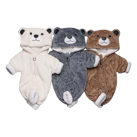 PEZHADA Boys Girls Fall Winter Romper Jumpsuit Autumn Winter Toddler Baby Long-sleeve Padded Hooded Romper Suit Gray
PEZHADA Boys Girls Fall Winter Romper Jumpsuit Autumn Winter Toddler Baby Long-sleeve Padded Hooded Romper Suit Gray