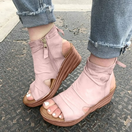 NEGJ Women s Fashion Solid Color Casual Platform Wedge Heel Buckle Fish Mouth Sandals
NEGJ Women s Fashion Solid Color Casual Platform Wedge Heel Buckle Fish Mouth Sandals