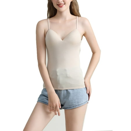 Xingqing Women V-Neck Padded Bra Spaghetti Strap Tops Camisole Push Up Bra Tank Vest L
Xingqing Women V-Neck Padded Bra Spaghetti Strap Tops Camisole Push Up Bra Tank Vest L