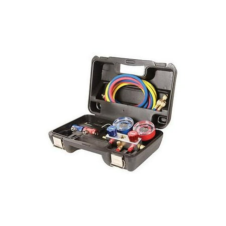 نيك+سالب FJC 6850 R1234YF/R134a/R12 Aluminum manifold gauge set.with 72" hoses ...